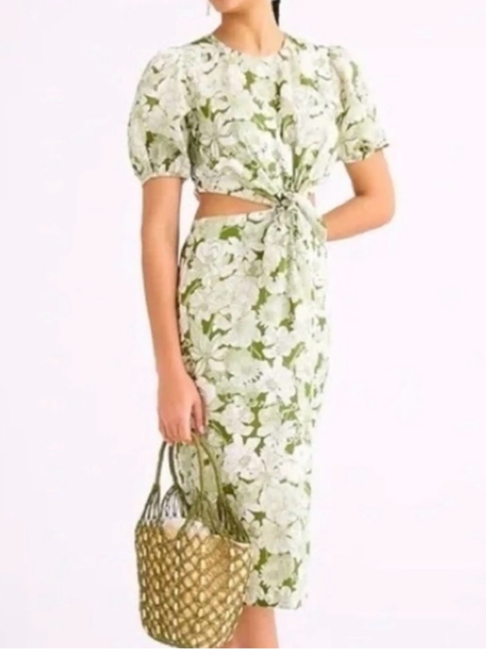 J. CREW Cut Out Floral Summer Dress   NWT
